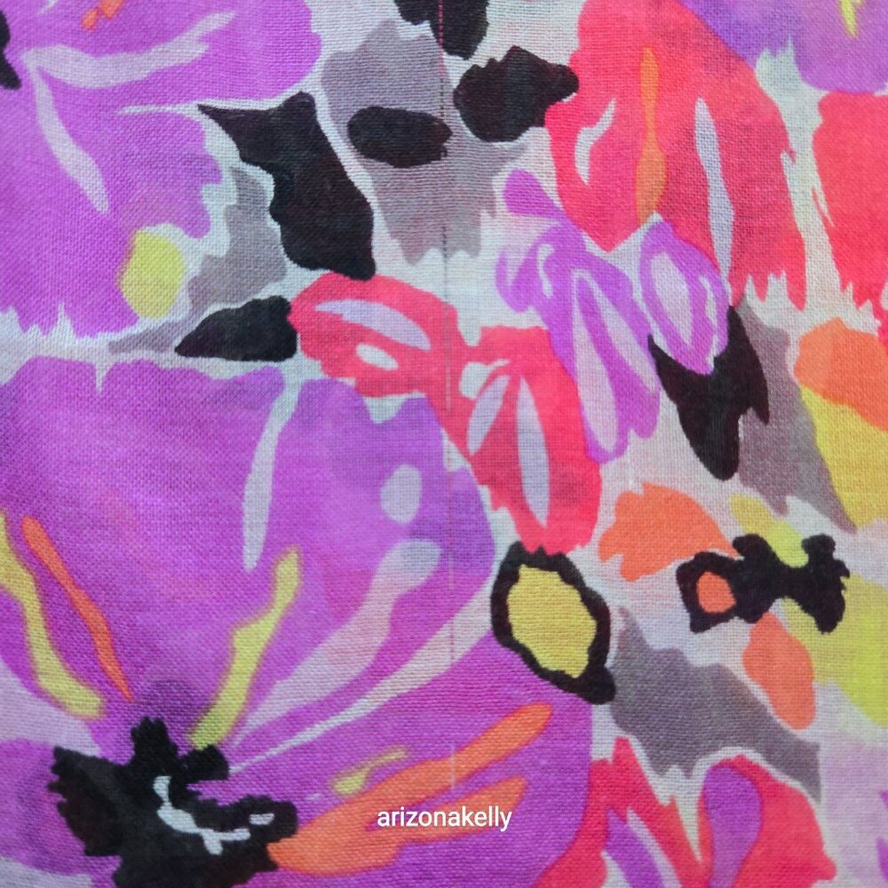 Lily Pulitzer Cashmere Silk Murfee Scarf Pink Floral Pop Pink in the Garden - Picture 7 of 11